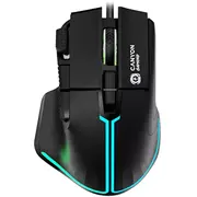 Canyon Gaming Mouse Fortnax Gm-636 20000 Dpi/Rgb/9 Keys bk retail  Cnd-Sgm636B 5291485015596