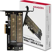 Cita datorprece Axagon  Pci-Express x4 adapter to connect up two M.2 disks a computer Pcem2-D 8595247903846
