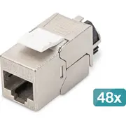 Digitus Keystone Jack Cat6A geschirmt Kabelmanager Set 48St  Dn-93617-48 4016032490623 85299030