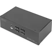 Digitus Kvm Switch, 4-Port, Dual Display, 4K, Displayport  Ds-12882 4016032478140 85176200