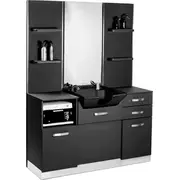 Friziera konsoles galds ar izlietni Gabbiano B085B Black  5906717464447