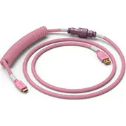 Glorious spirālveida kabelis Prism Pink, Usb-C uz Usb-A - 1,37M, pink  Gata-1700 0810069972060 Glo-Cbl-Coil-Pp