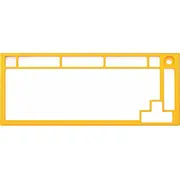 Glorious Gmmk Pro Top Frame - golden yellow  Gata-1664 0810069972015 Glo-Acc-P75-Tf-Gy