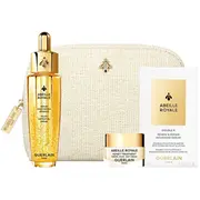 Guerlain Abeille Royale Pretgrumbu dienas krēms 7Ml  Youth Watery Oil serums 30Ml Double R Renew Repair 7X0,6Ml kosmētikas soma 3346470620438