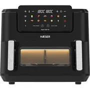 Haeger Af-D10.010B Super Cook Karstā gaisa cepšanas ierīce 10L  2 x 5L 2600W 5608475042621