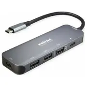 Usb centrmezgls Roline 3.2 Gen 2, 4 virzienu, Type-C savienojuma kabelis  14.02.5048 7630049621459