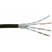Inline tīkla savienojuma kabelis S/Ftp, Pimf, Cat.6, Black, Awg27, Pvc, Cu, 100M 76499S  4043718112166