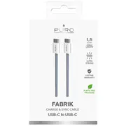 Kabelis Puro Elektrik  Fabrik 60W Usb-C - Cable 1.5M Blue 8018417490651