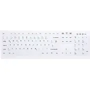 Klaviatūra Cherry Ak-C8100F-Fu1-W/Ge bezvadu Qwertz vācu White  7061119140264