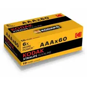 Kodak Xtralife Alkaline Lr03 / Aaa 1.5V Baterija 60Gb.  Xtralife-Aaa-60Bl 887930422641