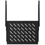 Lanberg Wysuwana półka do szaf 19 600Mm 1U czarna  Ak-1006-B 5901969403633 Net-Pra-Lbg-012