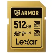 Atmiņas karte Lexar Armor Gold Sdxc 512 Gb Class 10 Uhs-Ii/U3 V60 Lsdamgl512G-Rnnng  843367138586