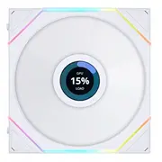 Lian Li Uni Fan Tl Lcd Wireless Lüfter, Argb, Pwm - Reverse Blade, 140Mm, weiß  Luli-130 4718466017550 14Rtllcd1W1W