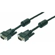 Logilink Vga Cable 2Xst black 2X Ferrit Core 20M  Cv0018 4260113562994 85444290
