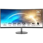 Msi Pro Mp341Cqde Office Monitor - Qhd Curved Panel, 100 Hz, Lautsprecher, Wqhd Auflösung 3.440 x 1.440  Reaktionszeit 1Ms 9S6-3Pb2Ct-005 4719072973025