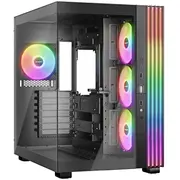 be quiet Light Base 600Lx Black Midi Tower Gaming Gehäuse inkl. 4 Argb Lüfter  Bgw67 4260052191736