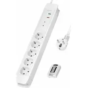 Plug socket strip supply Sockets 5 230Vac 16A white 1.5M  Lps402 4052792064841 Ups-Lis-Lgl-045
