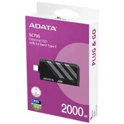 Dysk Ssd External Sc735 2Tb U3.2C 1000/1000Mb/S Grey  Sc735-2000G-Ccbk/Gy 4711658153470 Dgadazft20S735B