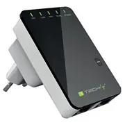 Techly 301078 Bezvadu mini maršrutētājs / signāla pastiprinātājs 802.11N 300Mb/S, kontaktligzdas  8057685301078 Net-Wrpa-Teh-019