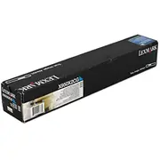 Toner Lexmark X950X2Cg Cyan Oriģināls  0734646227735