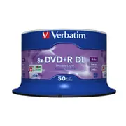 Verbatim DvdR Dl 8.5 Gb 8X 50 gab. 43758  0023942437581