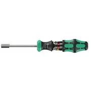 Wera Bit-Satz Kraftform Kompakt 27 Ra 1 Black/Grün, 6-Teilig, 1/4, mit Ratschenfunktion  05051517001 4013288233974