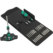 Wera Kraftform Kompakt 400 Ra Shk Set 1, mit Ratschenfunktion Black/Grün, 1/4, 19-Teilig  05136072001 4013288228369