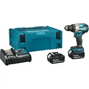 Urbjmašīna-Skrūvgriezis Makita Dhp489Rtj 18 V 2 x akumulators 5 Ah  0088381775663
