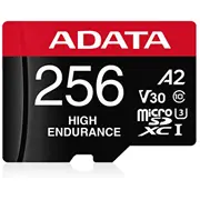 Karta microSD High Endurance 256Gb Uhs1 U3 V30 A2 100/85Mb/S  Adapter Ausdx256Gui3V30Sha2-Ra1 4710273772165 Sfadamd256U1C13