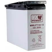 Akumulators 12V/55Ah-Mwlft ar priekšējo terminālu Mw Power  5902135169179