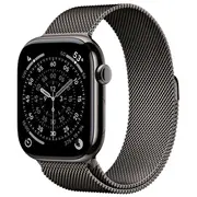 Viedpulkstenis Apple Watch 11 Gps  Cellular 46Mm Slate Titanium Milanese Loop M/L Graphite Mfd44Et/A 195950479454