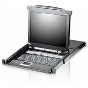 Aten Cl5708N Kvm pārslēdzējs ar iespēju montāžai skapī Black  Cl5708N-Ata-2Xk06Gg 4710469343971