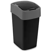 Atkritumu spainis Flip Bin 25L melns/sudraba  0802171Y09 3253922171328