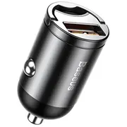 Auto lādētājs Baseus Tiny Star Mini Quick Charge, UUm 12/24V, 30W Gray Vchx-A0G  6953156297883