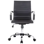 Biroja krēsls ar ribotu polsterējumu/atzveltni Black  651002 4015867226148 94013900
