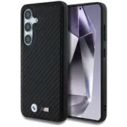 Bmw Leather Carbon Magsafe Aizsargapvalks Priekš Samsung Galaxy S25  Bmhms25S24Pucilk 3666339448837