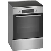 Plīts Bosch Hls79Y351U Series 6 Indukcijas virsma, Elektriskā cepeškrāsns, Nerūsējošais tērauds, Platums 60 cm, Grilēšana, Lcd, 63 L, Dziļums  4242005336333