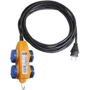 Brennenstuhl Verlängerungskabel 10M Powerblock Ip54 schwarz  1151740010 4007123647767 85444290