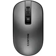Canyon Mw-18, 2.4Ghz Wireless Rechargeable Mouse with Pixart sensor, 4Keys, Silent switch for right/left keys,DPI 800/1200/1600, Max. usage 50 hours one time full charged, 300Mah Li-Poly battery, Dark grey, cable length 0.6M, 116.463.332.3Mm,  Cns-Cmsw18Dg 5291485007553