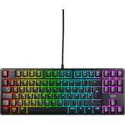 Cherry Xtrfy K4V2 - Tastatūra Rgb 80 Tkl Aizmugures apgaismojums Usb Qwertz Vācu Taustiņu slēdži Mx2A Red Black  Cx-K4V2-Rgb-Tkl-R-Ger 7340086914550