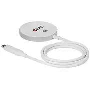 Club3D bezvadu Qi2 Usb-C lādētājs 25W White retail  Cac-3026 8719214473686 85044095