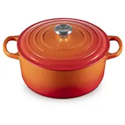 Čuguna katls apaļš Oslash34Cm / 12L oranžs  02731067 0024147310679