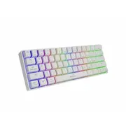 Datora tastatūra Genesis Thor 660 Rgb Spēļu tastatūra, Led apgaismojums, Asv izkārtojums, White, Bezvadu/Vadu, Bezvadu savienojums, Gateron Red slēdži  Nkg-1845 5901969432282