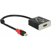 Delock Displayport Kabel mini Dp - Hdmi St/Bu 0.20M schw.  62735 4043619627356 85444290