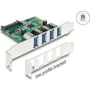 Delock Pci Expr Card 4X Usb3.0 ext Lowprofile  89360 4043619893607 84718000