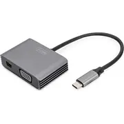 Digitus Adapter Usb-C St. - Vga Bu./Minidp Bu. 4K/30Hz 20Cm  Da-70825 4016032478737 85044060