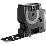Dymo D1  Schriftband 53721 24Mmx7.0M weiß -Black S0721010 5411313537216 96121010
