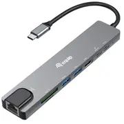 Equip Adapter Usb-C-Hdmi/Gbe/2Xusb-A/  4K/ 30Hz 0.25M Alu. 133497 4015867239735 84718000