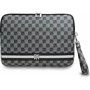 Etui Dkny Sleeve Dkcs14Pvshlk 14 Black ar rūtainu rakstu un svītrām  Dk000301 3666339271237
