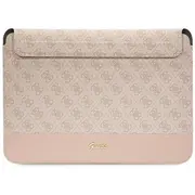 Maciņš Guess Sleeve Gucs14Ps4Sgp 14 pink 4G Stripe Metal Logo  Gsm172308 3666339110871